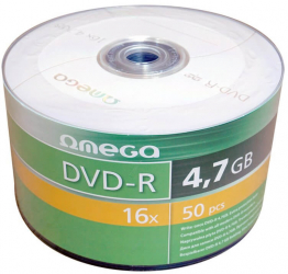 Set 50 DVD-R Omega 4.7 GB 16x - ADACDVD-ROMEGA 