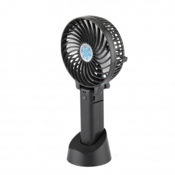 Mini Ventilator Techstar and reg Alimentare USB si Acumulator 18650 3 Viteze 4.5W Negru