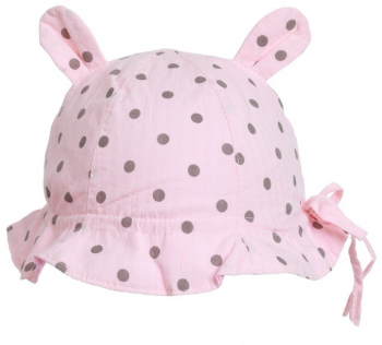 Palarie bebe bumbac PAMI PBB-1221-154 50-52 cm Roz 