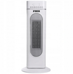 Radiator ceramic Noveen PTC3000 Tower Smart 2000W afisaj LED Smart 2 trepte de putere Alb 