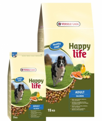 Hrana uscata caini Happy Life Adult cu ulei de somon Versele Laga 15 kg 