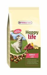 Hrana uscata caini pentru digestie optima Happy Life Adult cu miel si ulei de somon proteina 25 Versele Laga 15 kg 