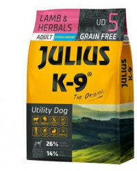 Julius K9 Adult Utility Dog - Hrana uscata super-premium hipoalergenica - Miel si Ierburi - 10kg 
