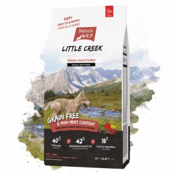 Natura Wild Little Creek - Hrana uscata super-premium - Somon Curcan Fructe si Legume - 2kg 
