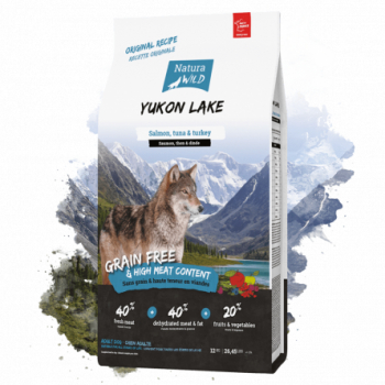 Natura Wild Yukon Lake - Hrana uscata super-premium - Somon Curcan Fructe si Legume - 2kg 