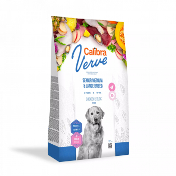 Calibra Dog Verve GF Senior M and L Chicken and Duck - 12kg