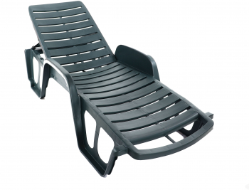 Sezlong pentru plaja KlaussTech Structura din Plastic Rezistenta la UV Spatar reglabil Rezistent la umezeala Design confortabil Culoare 