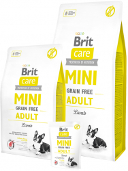 Brit Care Mini Grain Free Adult cu Miel 