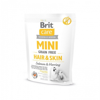 Brit Care Mini Grain Free Hair and Skin cu Miel - 2kg 