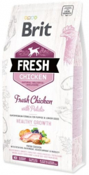 Brit Fresh Pui si Cartof Puppy Crestere sanatoasa 2.5kg / 12kg - 12kg 