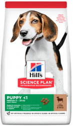 HILLS SP Puppy Medium hrana pentru caini cu miel si orez - 14kg 
