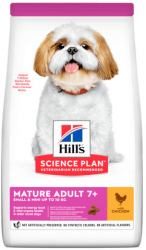 HILLS SP Small and Mini Mature Adult 7+ hrana pentru caini cu pui - 1.5kg 