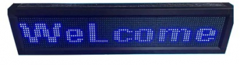 Reclama Profesionala Luminoasa LED Dimensiuni reclama 400 x 40 cm Culoare Text Albastru Functie Text programabil 