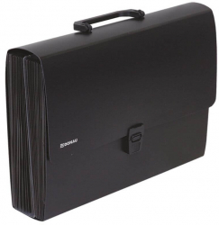 Servieta Expandabila din Plastic Donau A4 26 Compartimente 300 Coli 330x240x75 mm Negru - OB8558001PL01 