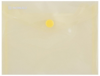 Set 10 Mape din Plastic A6 DONAU cu Capsa si Clapeta in V 150x115 mm Polipropilena 180 Mic Galben - OB8549001PL11 