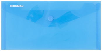 Set 10 Mape din Plastic DL DONAU cu Capsa si Clapeta in V 225x126 mm Polipropilena 180 Mic Albastru - OB8548001PL10 