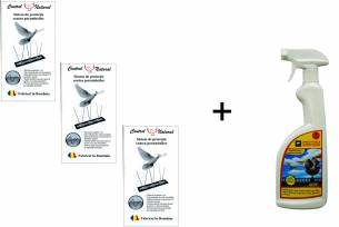 Set sistem de protectie contra porumbeilor Pestmaster 3buc + 1Spray impotriva pasarilor Pestmaster PR29 