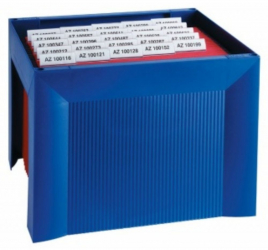 Suport Dosare Suspendabile 360x320x264 mm Polistiren Capacitate 35 Dosare Albastru - OBSDHA 