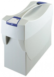 Suport Dosare Suspendabile Polistiren 390x150x260 mm Capac si Maner Capacitate 20 Dosare Gri - OBSCMG 