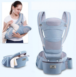 Marsupiu ergonomic 15 in 1 de la 0-25 kg - albastru inchis