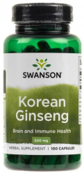 Swanson Korean Ginseng 500mg - 100 Capsule 