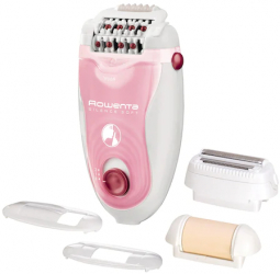 Epilator Rowenta Silence Soft EP5640D1 24 pensete micro-contact 2 viteze sistem silentios Alb Roz