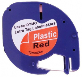 Banda Continua Etichete i-Aicon Compatibila Dymo Letratag DY91203 Rosie 12mm x 4m - INKAIC-DY-DY91203 