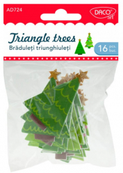 Forme Autoadezive din Spuma Daco 16 Buc/Set Model Braduleti Triunghiuleti-ADACAD724 
