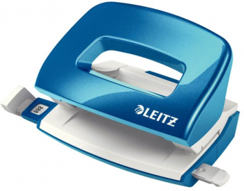 Perforator Leitz 5060 10 Coli Albastru Metalizat din Metal si Plastic - LCMLZ50601036 