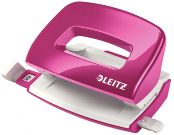 Perforator Leitz 5060 10 Coli Roz Metalizat din Metal si Plastic - LCMLZ50601023 