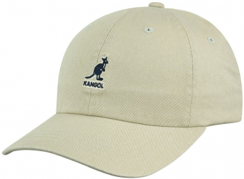 Sapca Kangol Washed Cotton Adjustable Baseball Bej 