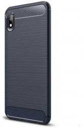 Husa spate pentru Xiaomi Redmi 7A insertii carbon Bibilel Bleumarin HUR-BBL5064 