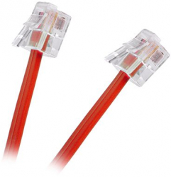 Prelungitor telefonic rosu de 2m 