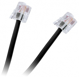 Extensie cablu telefon negru 3m 
