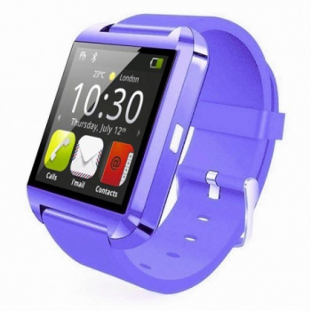 Smartwatch Techstar and reg U8 Bluetooth 1.54inch LCD Butoane Capacitative Purpuriu 