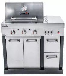 Bucatarie exterioara modulara Char-Broil Ultimate 3200 140906 TRU-Infrared gratar pe gaz 3 arzatoare inox non-magnetic 