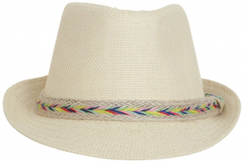 Palarie fedora barbat paie casual. PAMI PB-1221-214 58 cm Bej 