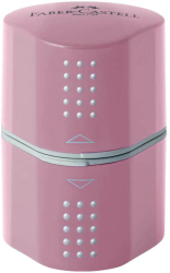 Ascutitoare Tripla cu Container Faber-Castell Grip 2001 Rose-LCMFC183804 