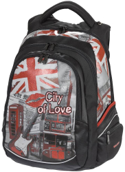 Rucsac Ergonomic Walker City Of Love London Multicolor 32x44x24 cm Poliester - LCMSH42647080