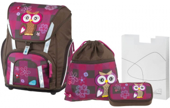 Set Ghiozdan Etui Cutie Carti si Sac Sport Schneiders The Owl Smart 31x40x22 cm Multicolor Poliester - LCMSH78320051