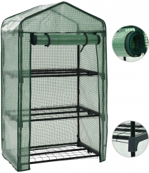 vidaXL Mini sera cu 3 niveluri 69 x 49 x 125 cm
