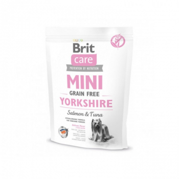 Brit Care Mini Grain Free Yorkshire cu Somon si Ton - 400g 