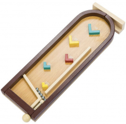 Joc interactiv de indemnare Pinball din lemn Triunghiuri MAX-BBL5283 