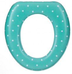 Reductor moale WC cu stelute suporta maxim 25 kg 31x28 cm Verde JMB-BBL5292 