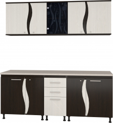Bucatarie CIP3S - C1 wenge+alb hacienda 