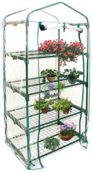 Mini sera pentru flori si legume 4 nivele 160 x 59 x 39 cm 22572 