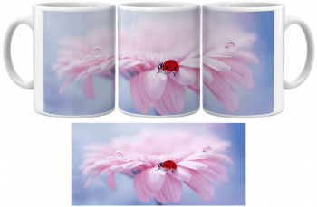 Cana cu imagine si Design Floral - CCD3F1042 