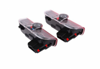 Set Lampa pentru Portiera KlaussTech Proiecteaza Logo-ul Volkswagen 3D LED Ergonomica