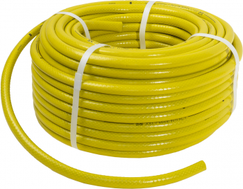 Furtun gradina armat cu insertie 1/2 lungime 50 metri galben flexibil rezistent la radiatii UV si la frig / EXT 9662 