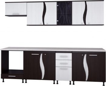 BUCATARIE CIP3S - C2 WENGE+ALB 